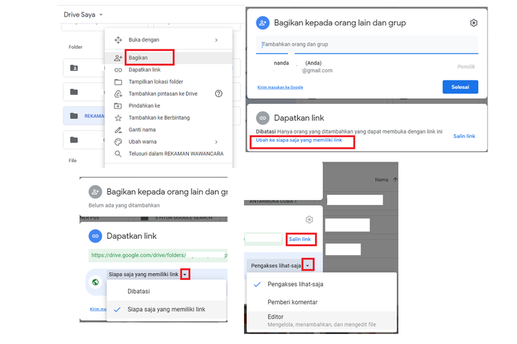 Cara Buat Link Di Google Drive KolorPutih