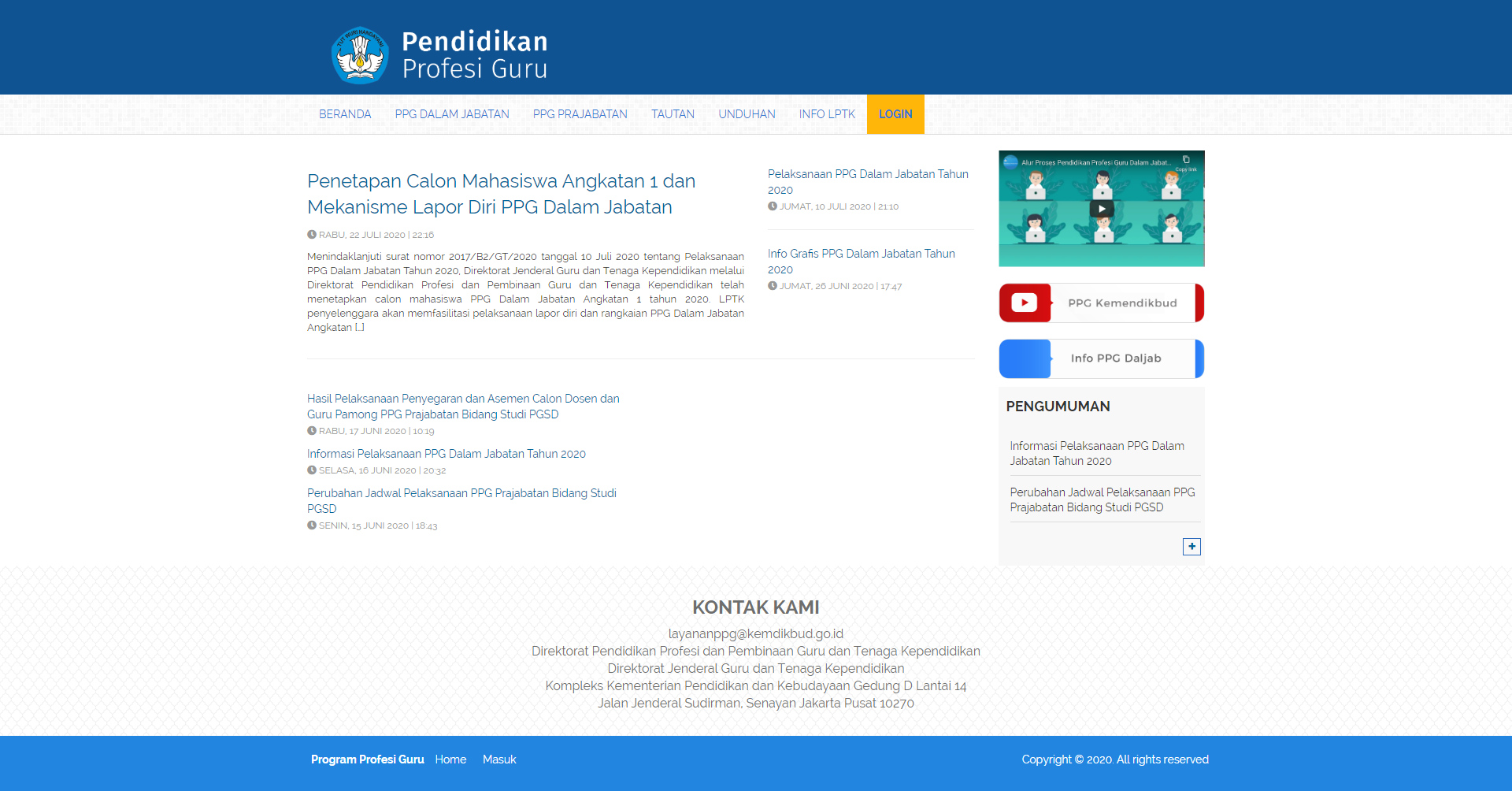 Menampilkan Daftar Calon Peserta PPG Dalam Jabatan · Panduan LMS PPG ...